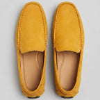 Mocassim Driver de Couro Capri Nero Amarelo