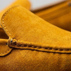 Mocassim Driver de Couro Capri Nero Amarelo