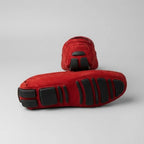 Mocassim Driver de Couro Capri Nero Vermelho