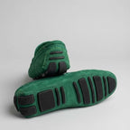 Mocassim Driver de Couro Capri Nero Verde