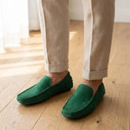 Mocassim Driver de Couro Capri Nero Verde