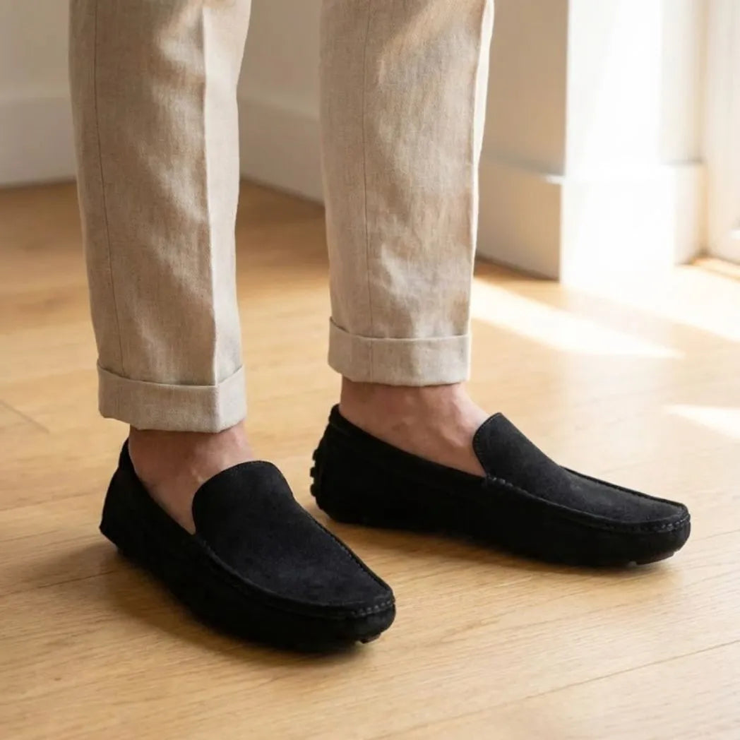 Mocassim Driver de Couro Capri Nero