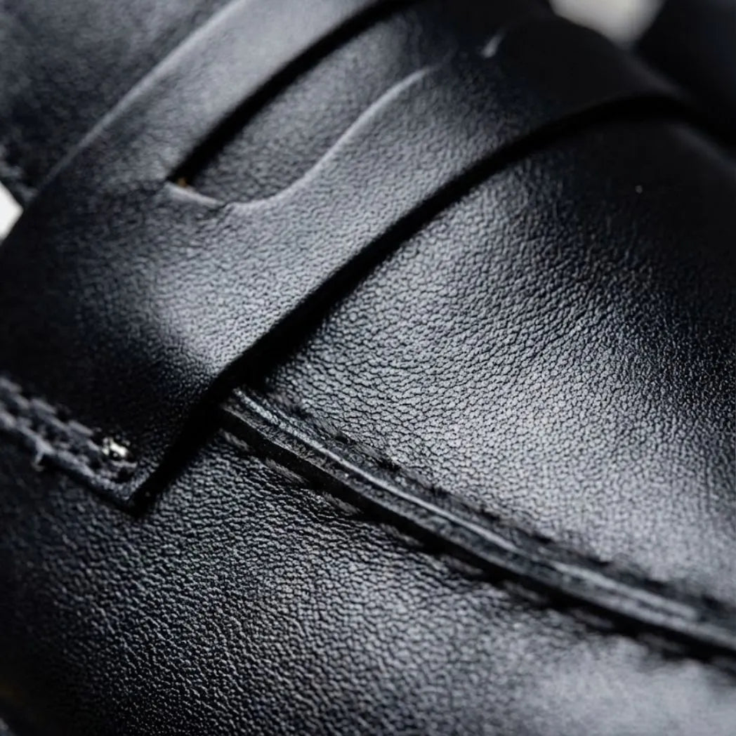 Mocassim Loafer Londres de Couro Preto