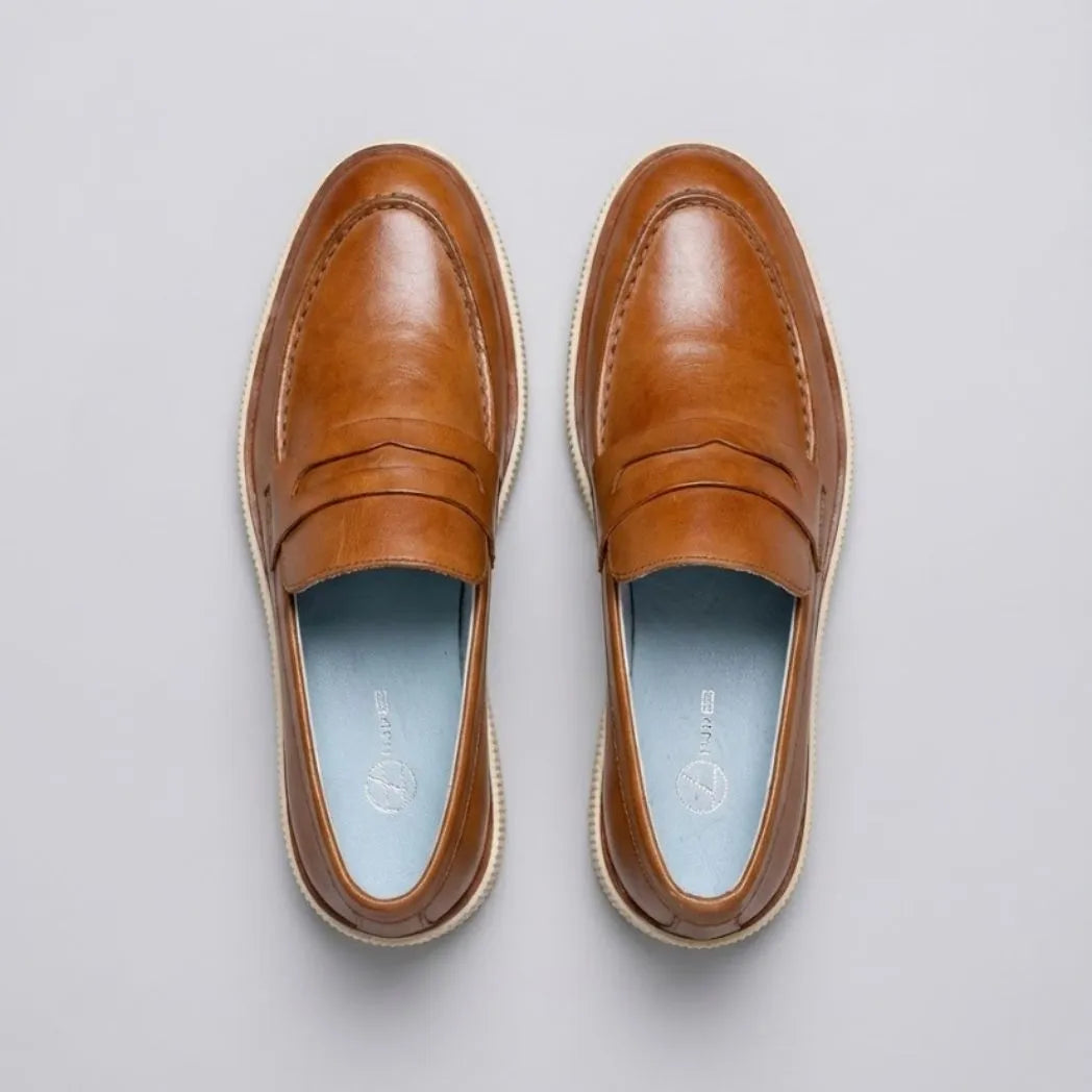 Mocassim Loafer Londres de Couro Marrom
