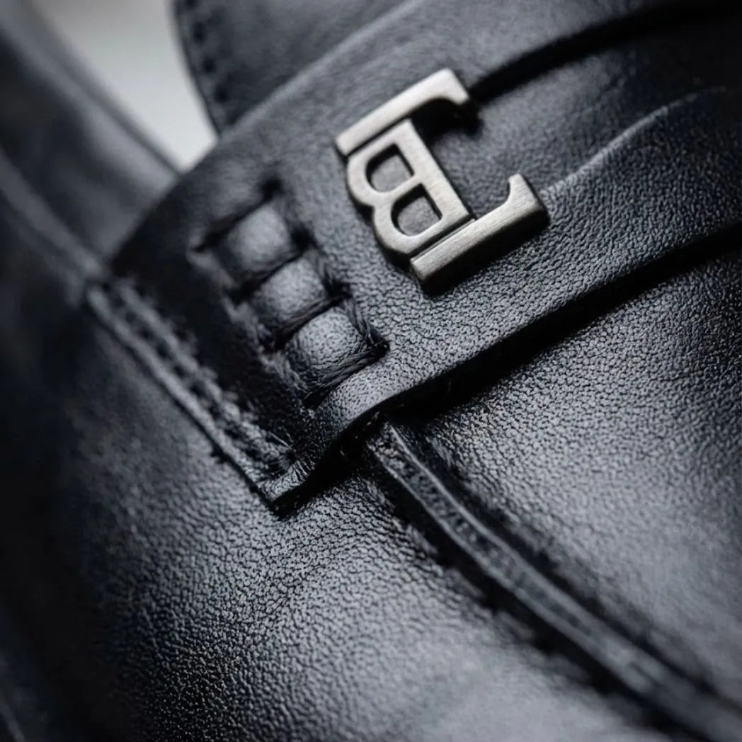 Mocassim Loafer Urban Londres de Couro All-Black