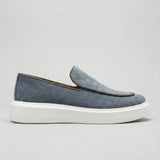 Mocassim Loafer de Camurça Vanguard Cinza
