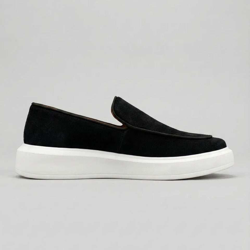 Mocassim Loafer de Camurça Vanguard Preto