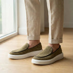 Mocassim Loafer de Camurça Vanguard Bege