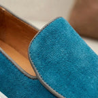 Mocassim Loafer de Camurça Vanguard Azul