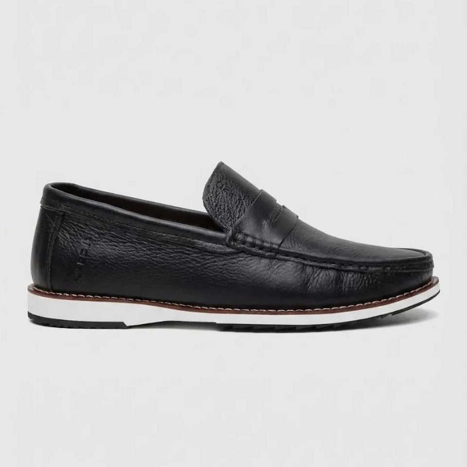 Mocassim Loafer de Couro Berlin Edição Limitada X-20 Preto