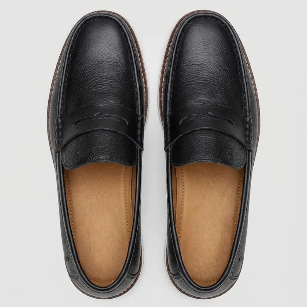 Mocassim Loafer de Couro Berlin Edição Limitada X-20 Preto