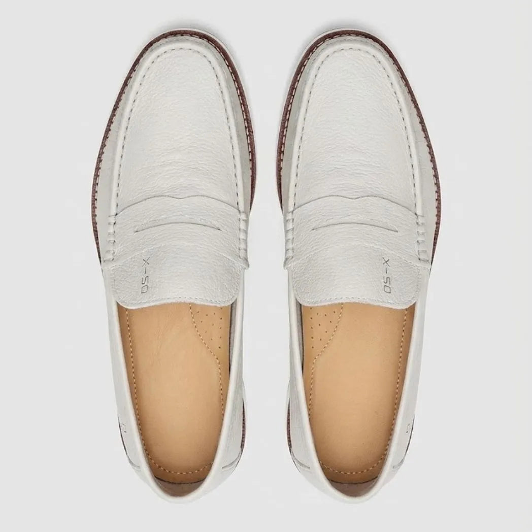 Mocassim Loafer de Couro Berlin Edição Limitada X-20 Branco