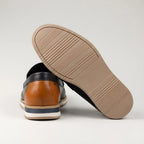 Mocassim Loafer de Couro Contrast