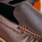 Mocassim Loafer de Couro Contrast