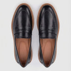 Mocassim Loafer de Couro Napoli Preto