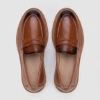 Mocassim Loafer de Couro Napoli Marrom