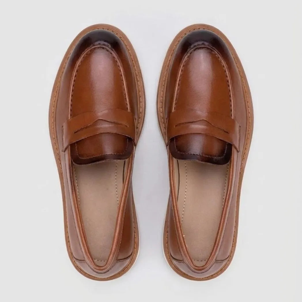 Mocassim Loafer de Couro Napoli