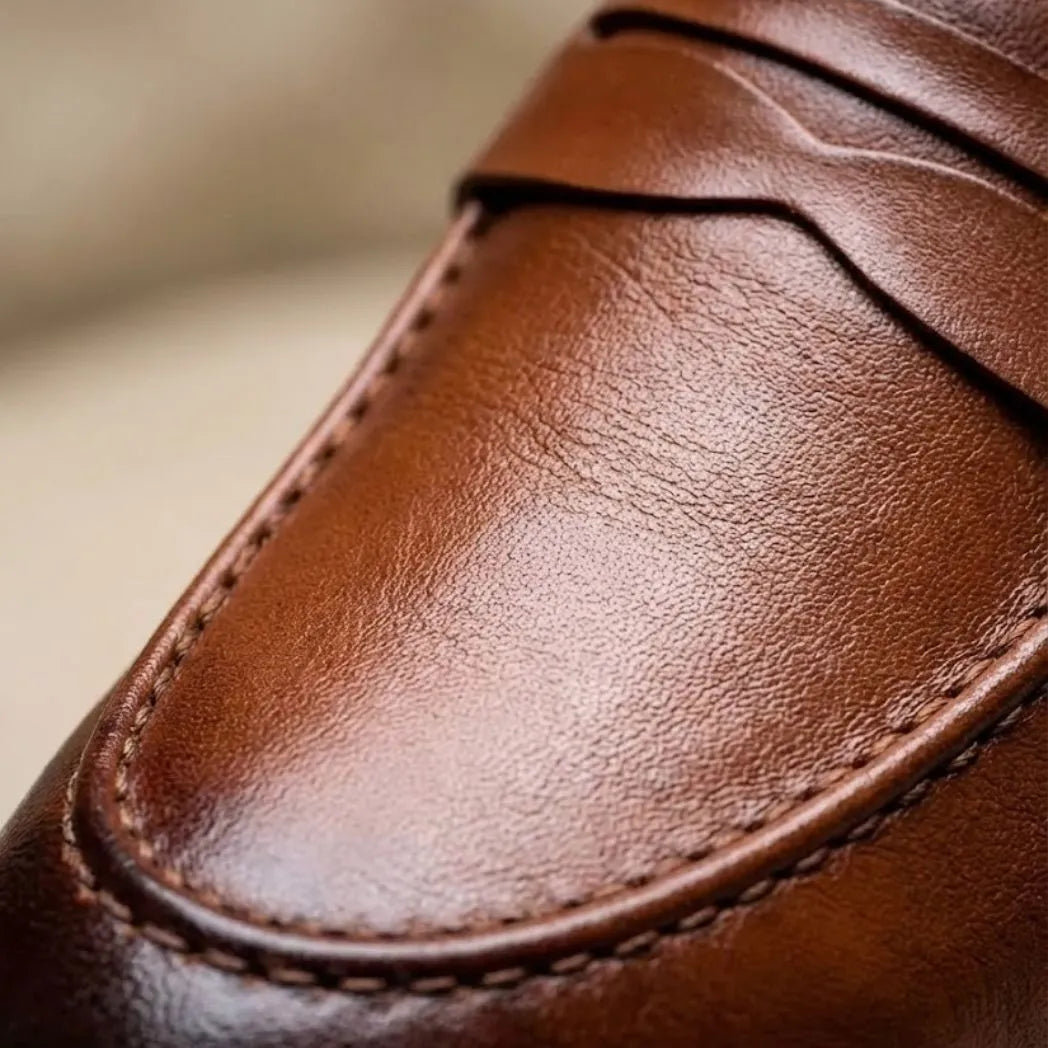 Mocassim Loafer de Couro Napoli