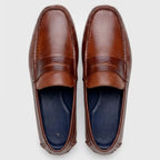 Mocassim Masculino Driver de Couro Marrom