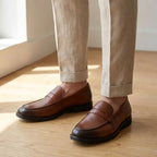 Mocassim Masculino Genova Loafer Couro Marrom