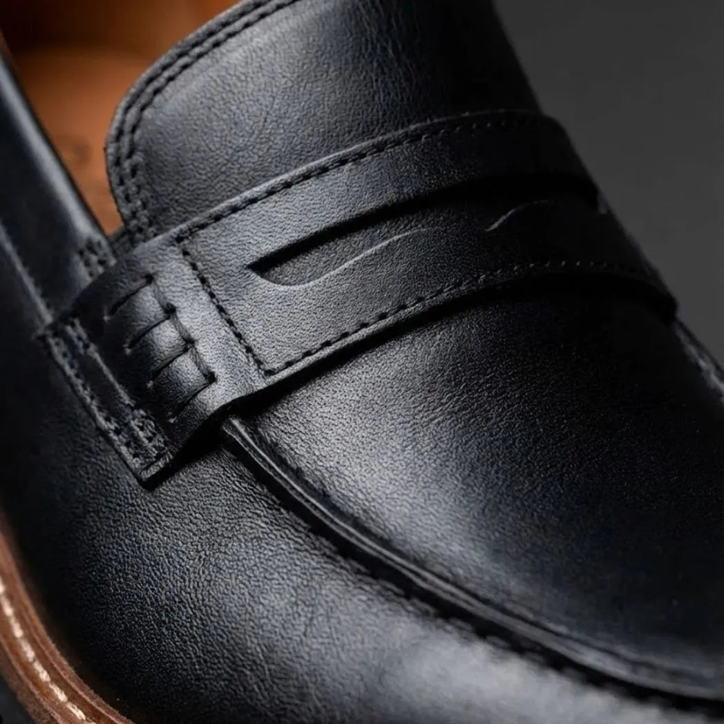 Mocassim Masculino Siena Loafer de Couro Preto