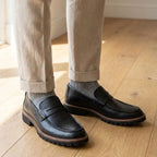 Mocassim Masculino Siena Loafer de Couro Preto