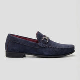 Mocassim Milano Driver Azul com Fivela