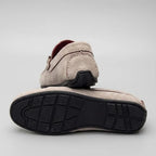 Mocassim Milano Driver Branco com Fivela
