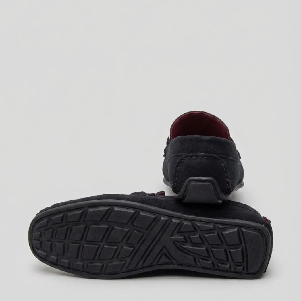 Mocassim Milano Driver Preto com Fivela