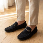 Mocassim Milano Driver Preto com Fivela