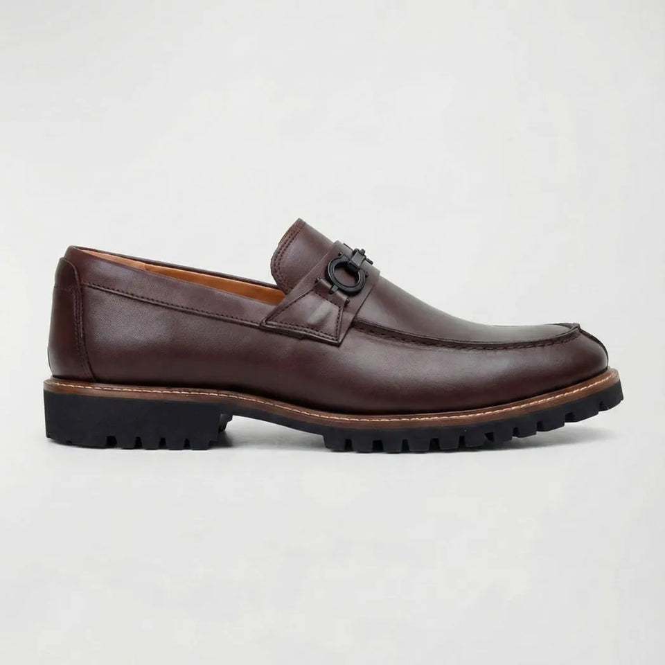 Mocassim Napoli Marrom com Fivela