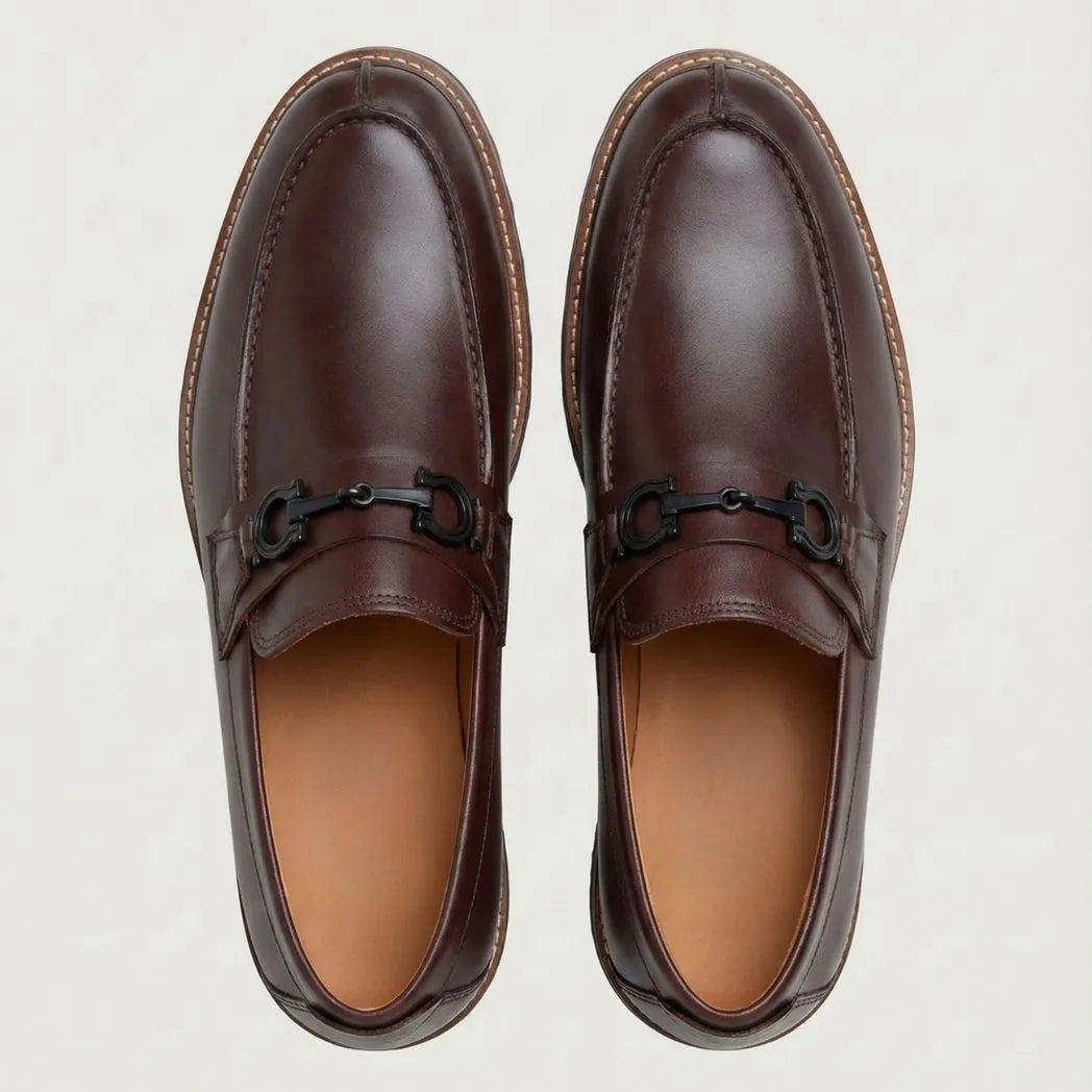 Mocassim Napoli Marrom com Fivela