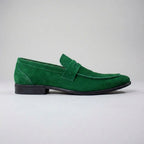 Mocassim Penny Loafer Milano Cognac Verde