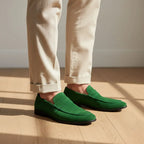 Mocassim Penny Loafer Milano Cognac Verde