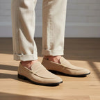 Mocassim Penny Loafer Milano Cognac Bege