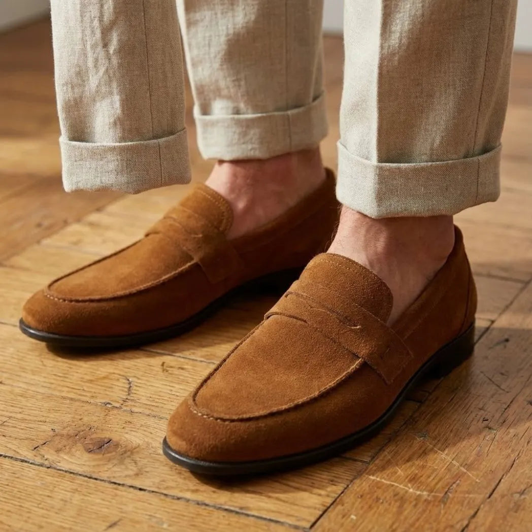 Mocassim Penny Loafer Milano Cognac