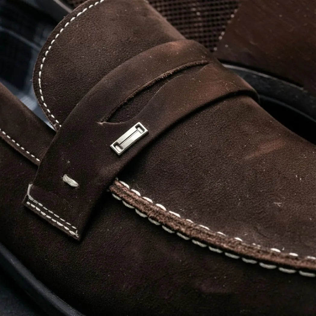 Mocassim Penny Loafer Milano Cognac Marrom Escuro