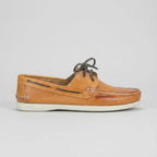 Mocassim Sider de Couro Bege