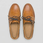 Mocassim Sider de Couro Bege
