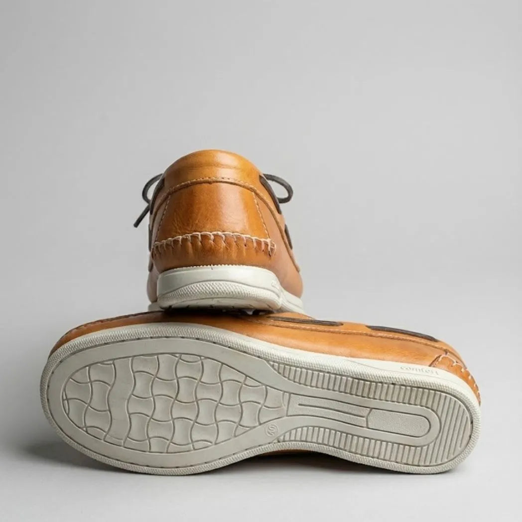 Mocassim Sider de Couro