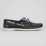 Mocassim Sider de Couro Preto