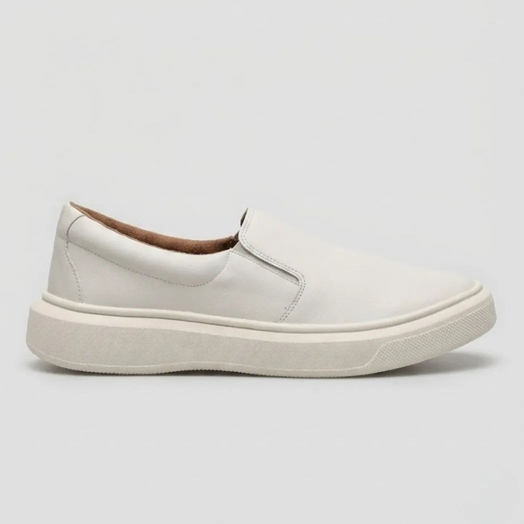 Mocassim Slip On Casual de Couro