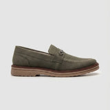 Mocassim Suede Tratorado de Camurça Verde