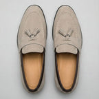 Mocassim Tassel de Camurça Premium Bege