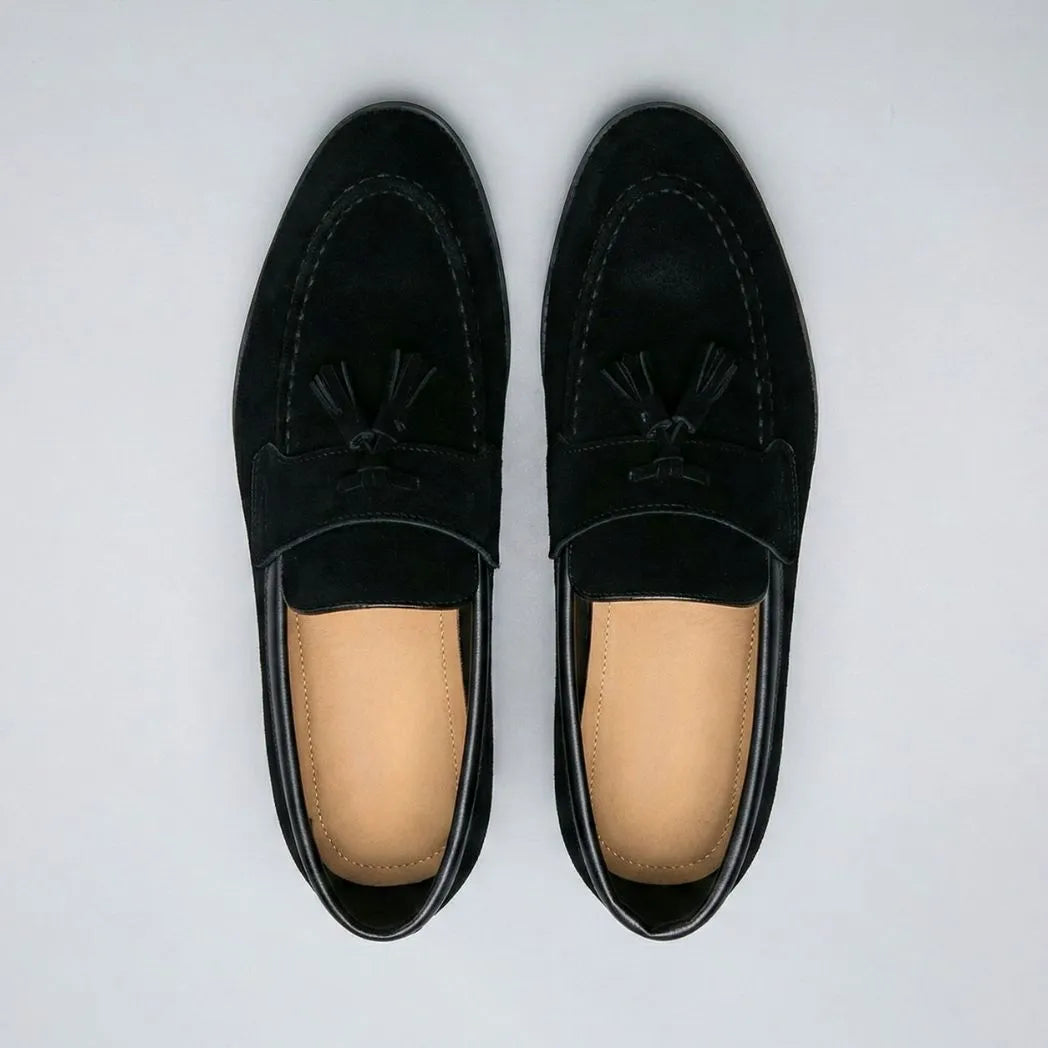 Mocassim Tassel de Camurça Premium
