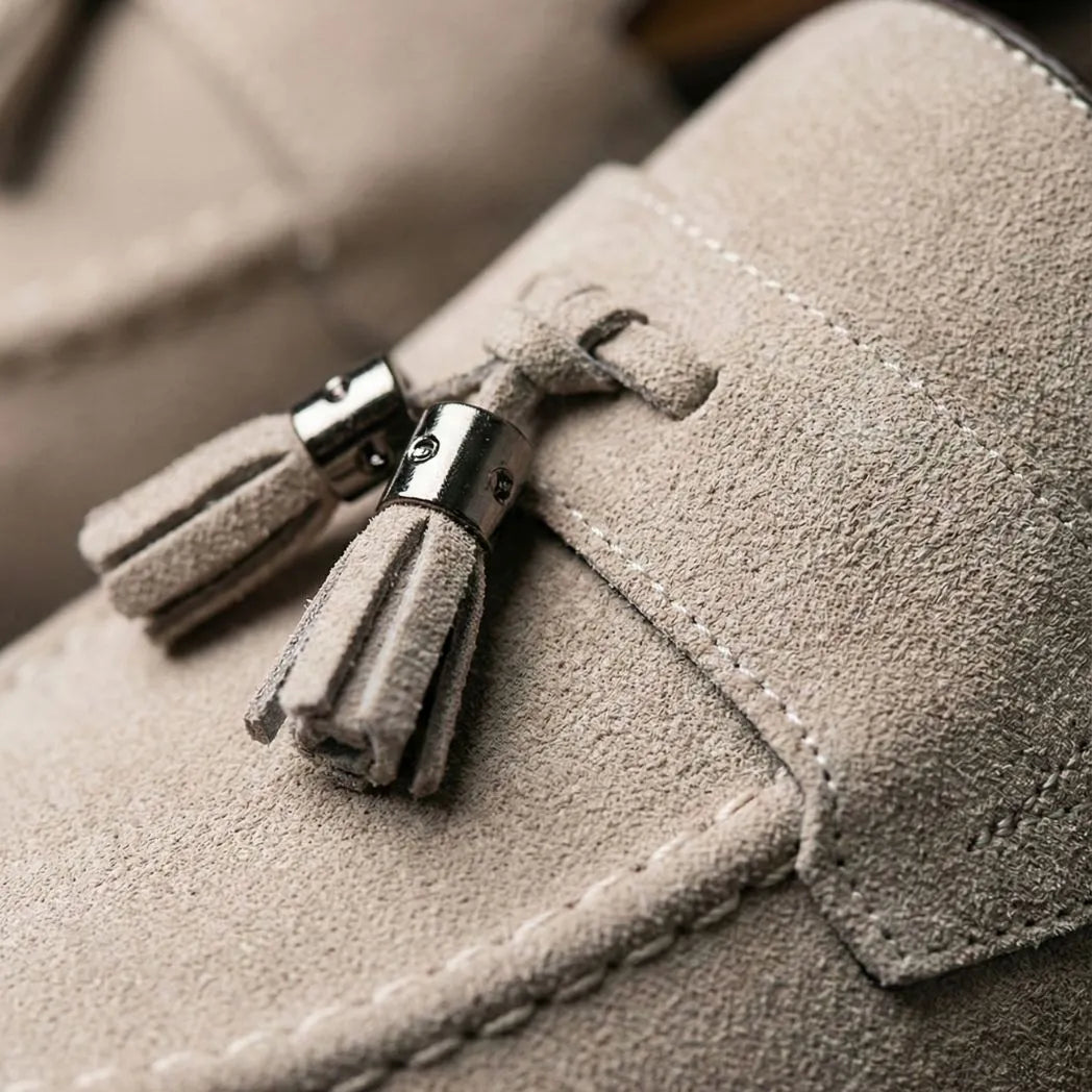 Mocassim Tassel de Camurça Premium
