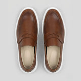 Mocassim Torino Ripple Tratorado de Couro Marrom