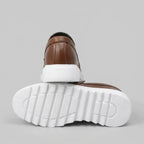 Mocassim Torino Ripple Tratorado de Couro Marrom