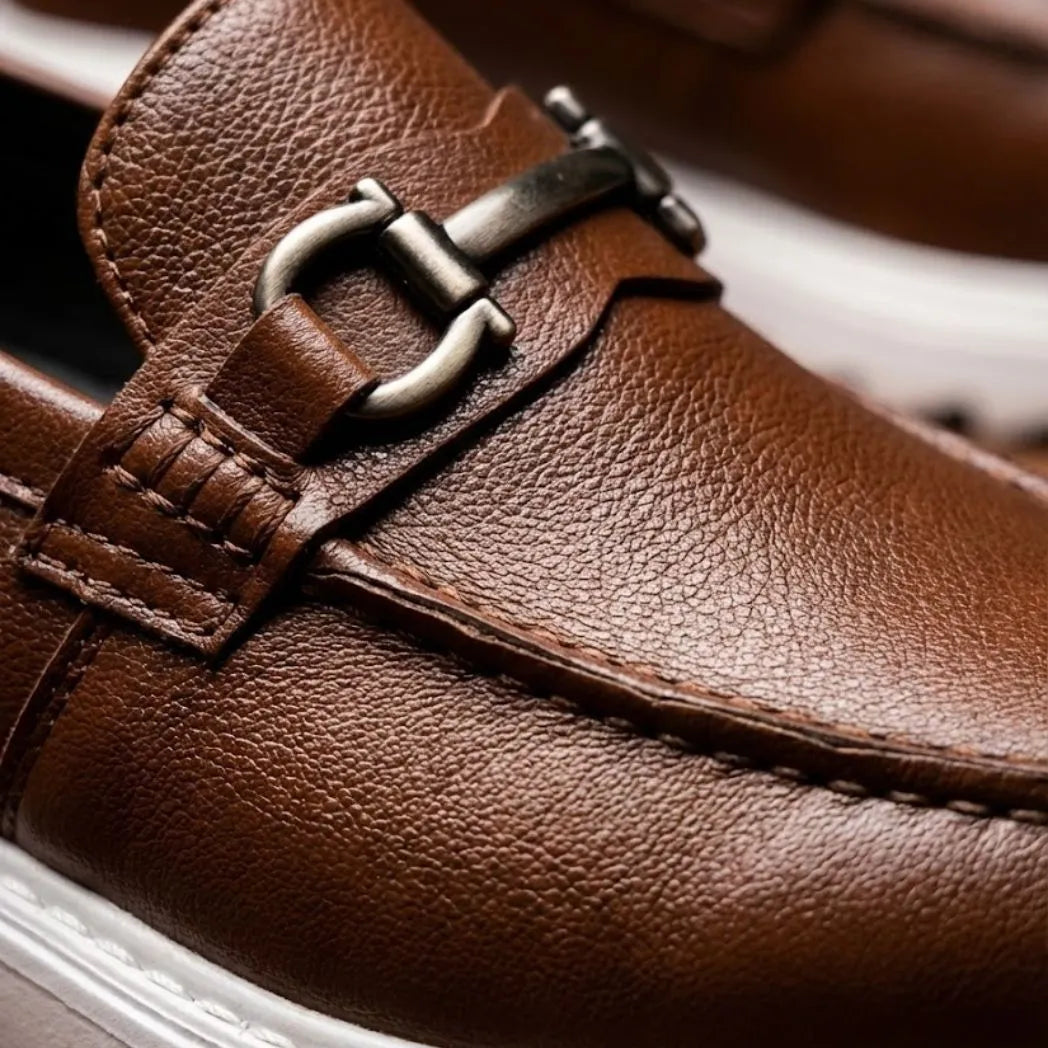 Mocassim Torino Ripple Tratorado de Couro Marrom