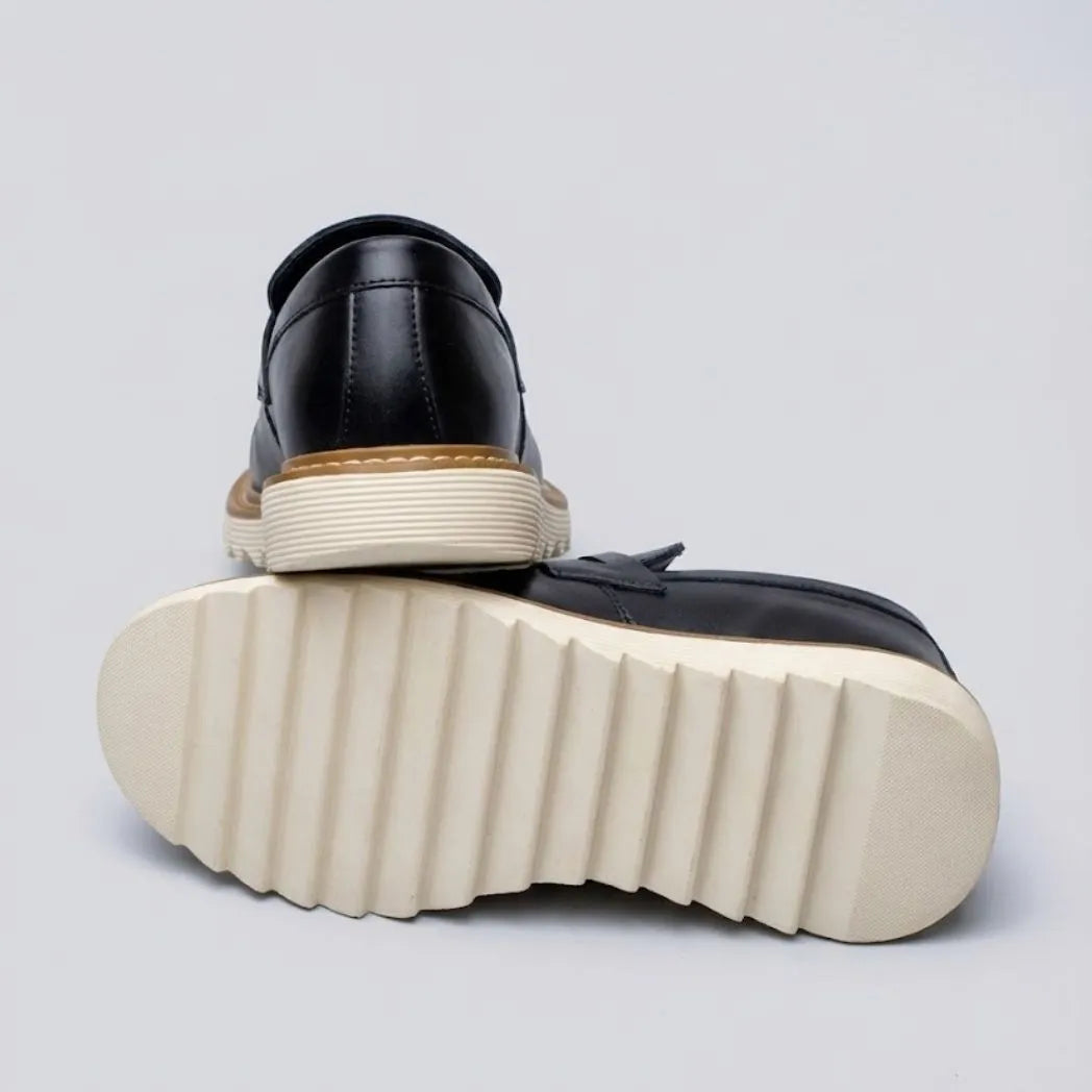Mocassim Tratorado Siena Ripple Preto